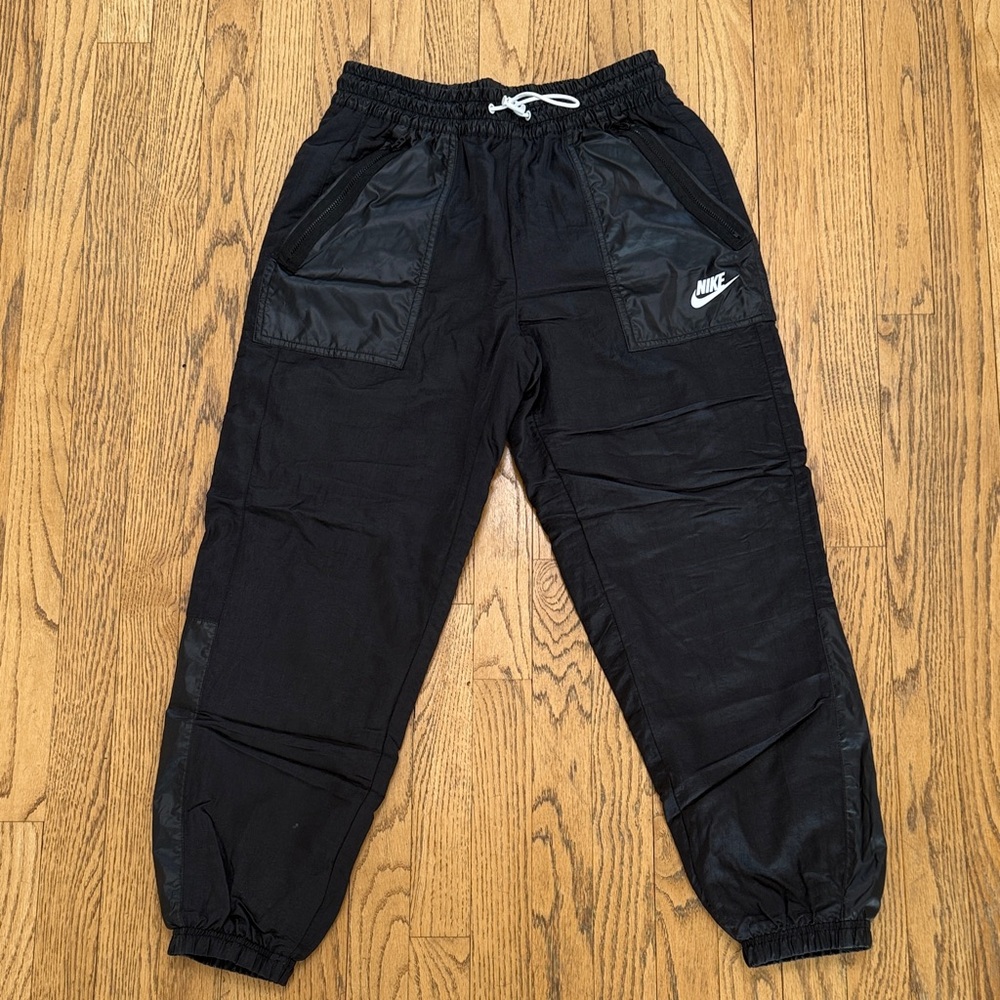 Nike Women’s Black Sweatpants with White Logo